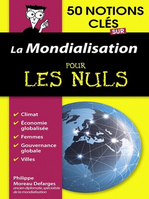 cover image of 50 notions clés sur la mondialisation pour les Nuls